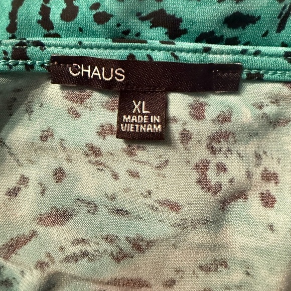 Chaus stretchy cowl neck with rutching on sides Women’s size XL - Picture 8 of 9
